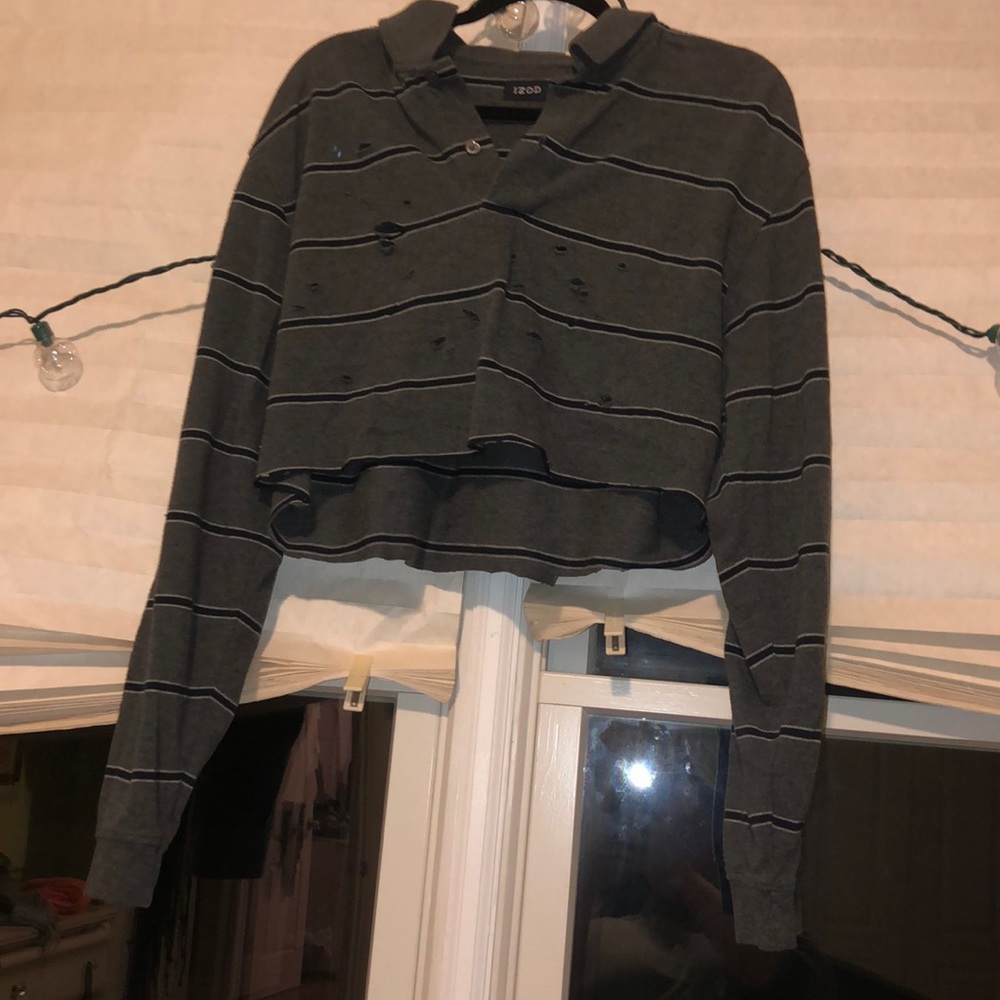 Cropped Long Sleeve Tee